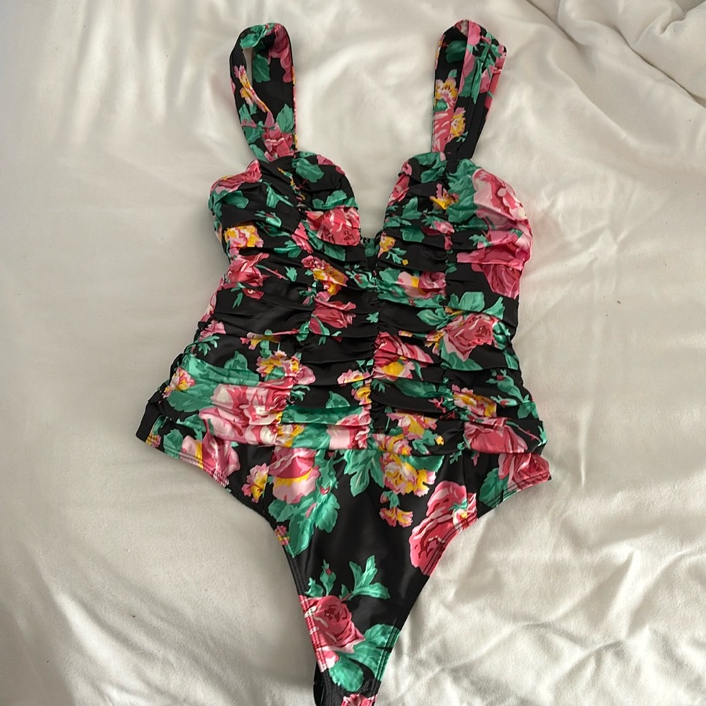 For Love and Lemons Floral bodysuit